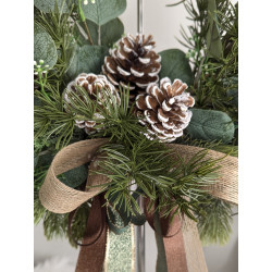 Green Christmas wianek świąteczny 35-40cm