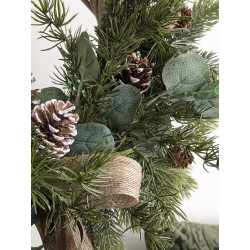Green Christmas wianek świąteczny 35-40cm