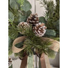 Green Christmas wianek świąteczny 35-40cm