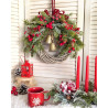 Classic Christmas wianek świąteczny z dzwonkami 35cm