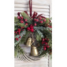 Classic Christmas wianek świąteczny z dzwonkami 35cm