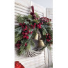 Classic Christmas wianek świąteczny z dzwonkami 35cm