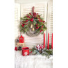 Classic Christmas wianek świąteczny z dzwonkami 35cm