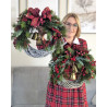 Classic Christmas wianek świąteczny z dzwonkami 35cm