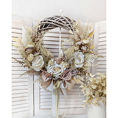 BOHO wianek na drzwi, 35-40cm