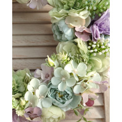 PASTEL klimatyczny wianek z wikliny 35cm