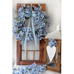 Blue Serenity wianek wiosenny kwiaty jabłoni, ok. 35-40cm