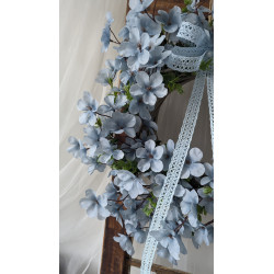 Blue Serenity wianek wiosenny kwiaty jabłoni, ok. 35-40cm