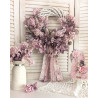 Blush Bloom wianek na drzwi 30-35cm