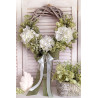 Evergreen Elegance wianek z hortensjami, 35-40cm