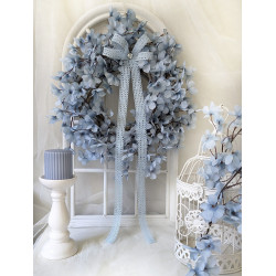 Blue Serenity wianek wiosenny kwiaty jabłoni, ok. 35-40cm