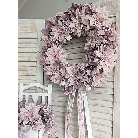 Różany Poranek romantyczny wianek na drzwi, 35cm