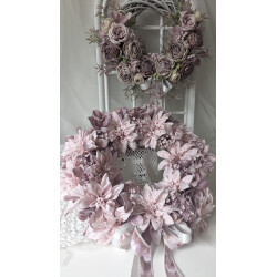 Różany Poranek romantyczny wianek na drzwi, 35cm