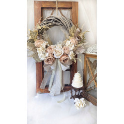 BOHO wianek na drzwi, 30-35cm