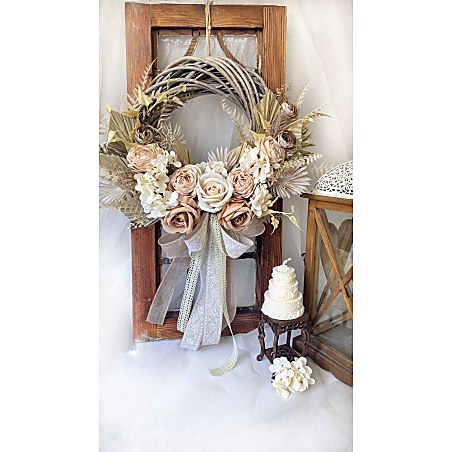 BOHO wianek na drzwi, 35-40cm