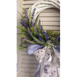 Lawendowy wianek na drzwi 30-35cm