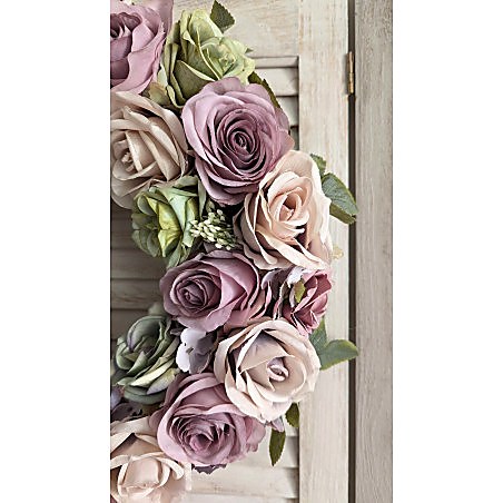 COLORFUL ROSES klimatyczny wianek na drzwi, ok. 35cm