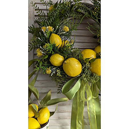 LEMON wianek z cytrynami, 30-35cm