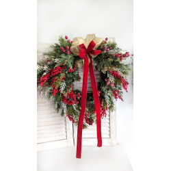 Klasyka Świąt wianek świąteczny 45cm