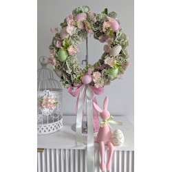 Wianek Wielkanocny z kolorowymi jajkami, 35cm