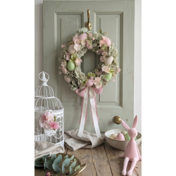 Wianek Wielkanocny z kolorowymi jajkami, 35cm