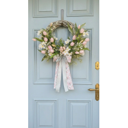 Duży wianek z tulipanami, 50-55cm