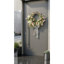 Duży wianek z tulipanami, 50-55cm