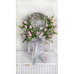 Duży wianek z tulipanami, 50-55cm