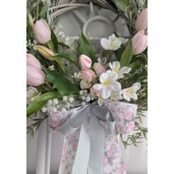 Duży wianek z tulipanami, 50-55cm