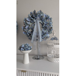 BABY BLUE wianek z hortensji, ok. 35cm