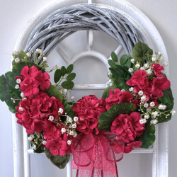 Pelargonie wianek w kolorze fuksji, 35cm