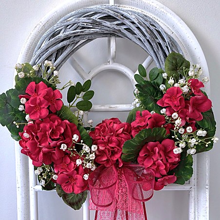 Pelargonie wianek w kolorze fuksji, 35cm