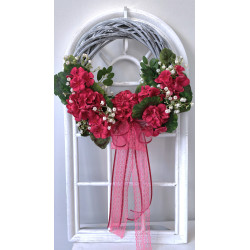 Pelargonie wianek w kolorze fuksji, 35cm