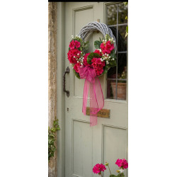 Pelargonie wianek w kolorze fuksji, 35cm