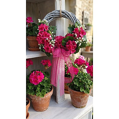 Pelargonie wianek w kolorze fuksji, 35cm