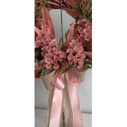 Zgaszony Koral wianek na drzwi, ok. 40cm