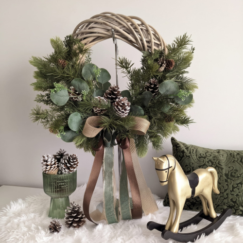 Green Christmas wianek...