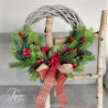 CLASSIC CHRISTMAS wianek świąteczny z wikliny 30-35cm