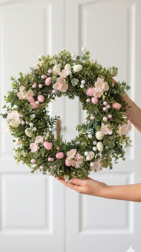 ❇️ NOWOŚĆ ❇️
Wianek Wielkanocny w pięknych kolorach, z dodatkiem różu 🌸 

❇️ Wianek dostępny od ręki 
❇️ Średnica ok 35cm 
❇️ Cena 189zł
❇️ Wysyłka do paczkomatu 15zł lub kurierem 19zł 

#wielkanocneozdoby #wielkanocnedekoracje🌸 #wianekwielkanocny #wianki #wianeknadrzwi