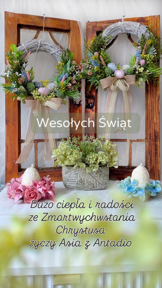 Kochani, niech te Święta Wielkanocne będą czasem wytchnienia, radości i refleksji 💚

Ja pakuję rodzinkę do samochodu i wyruszamy do najlepszych na świecie rodziców, teściów i dziadków - to będą piękne Święta 💚

wianek wielkanocny ▪️ wiosenne wianki ▪️ życzenia ▪️ Wielkanoc 2025

#wianki #wianeknadrzwi #wielkanoc #wielkanocnedekoracje #wielkanocnedekoracje🌸 #wiosennewianki #życzenia #zyczeniawielkanocne