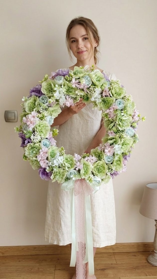 Kolejny duuuuży wianek - średnica ok 60cm!
Cudowne pastelowe barwy, idealna wiosenna ozdoba dla Twojego domu 🤍🩷💚

❇️ Średnica ok 60cm 
❇️ Cena 299zł
❇️ Wysyłka kurierem 19zł 

#wianki #wianeknadrzwi #dekoracjedomu #duzywianek #wiosennedodatki