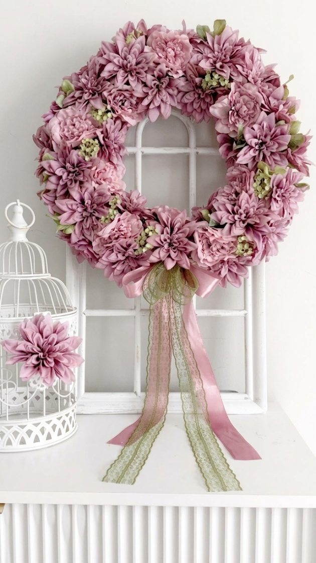 W ten weekend realizowałam kilka zamówień na duże wianki, a przynajmniej większe niż standardowe. To jest pierwszy z nich i najmniejszy z tych dużych, ma średnicę ok 45cm 

#wianki #wianeknadrzwi #dekoracjedomu #dodatkidodomu #wystrojwnetrz